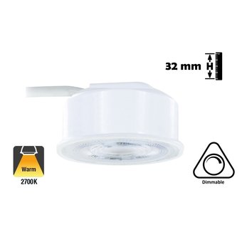 LED Module Evo 3,8w, 410 Lumen, Dimbaar, 230v, Lichthoek: 36°, 2 Jaar Garantie