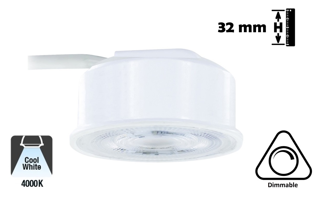 LED Module Evo 3,8w, 410 Lumen, Dimbaar, 230v, Lichthoek: 36°, 2 Jaar Garantie