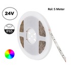 UITVERKOOP: Led Strip ROL 5 Meter 5050SMD, 13,6w/m, 60 led/m, RGB, 24v, IP65, 10mm