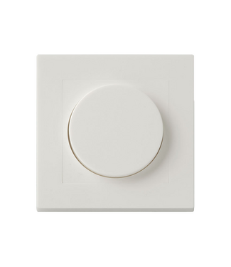 Afdekraam Wit voor enkele dimmer - Rechte Hoeken