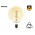 E27 Led Lamp 4w Edison, Globe 80, 2200K Flame, 180 Lumen, Dimbaar, Amber Glas, 2 Jaar Garantie