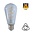 E27 Led Lamp 4w Edison, ST64, 2200K Flame, 180 Lumen, Dimbaar, Helder Glas, 2 Jaar Garantie