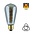 E27 Led Lamp 6,5w Edison, ST64, 2300K Flame, 325 Lumen, Dimbaar, Smoked Glas, 2 Jaar Garantie