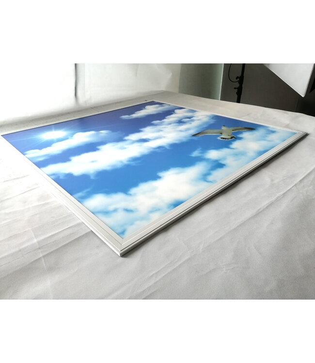 Fotoprint LED Paneel 120x120cm, 60w, 5000 Lumen, Flikkervrij, Inbouw/Opbouw, 3 Jaar Garantie