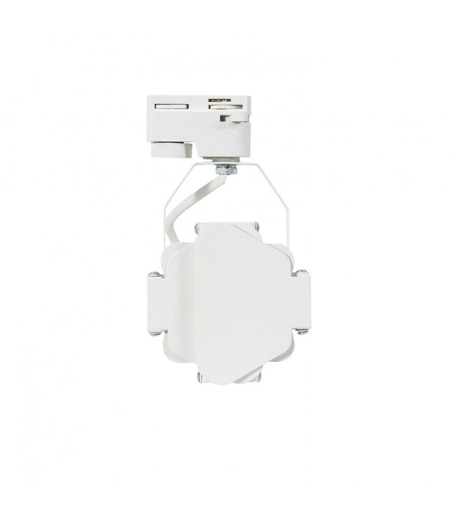 1 Fase Rail armatuur SpotLight met GU10 Fitting, Witkleurige behuizing