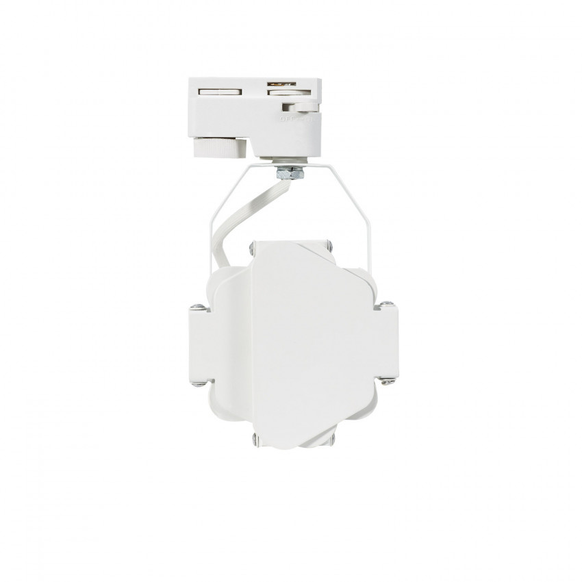1 Fase Rail armatuur SpotLight met GU10 Fitting, Witkleurige behuizing, foto 4 van 6