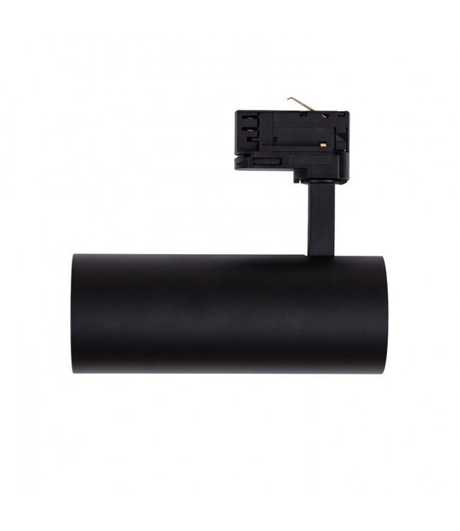 3 Fase Rail Spot Bert 30w, CCT instelbaar, 3000 Lumen, Lifud Driver, Zwartkleurige behuizing, 3 Jaar Garantie