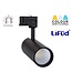 3 Fase Rail Spot Bert 30w, CCT instelbaar, 3000 Lumen, Lifud Driver, Zwartkleurige behuizing, 3 Jaar Garantie
