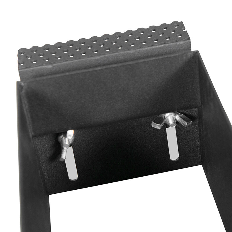 Trimless Inbouw Spot Armatuur, gatmaat 189x89mm, Zwart, incl. Stucrand (2x GU10 50mm spot), foto 4 van 6