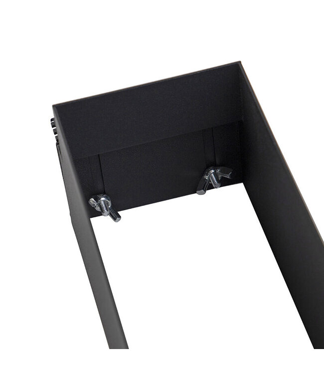 Trimless Inbouw Spot Armatuur, gatmaat 270x89mm, Zwart, incl. Stucrand (3x GU10 50mm spot)