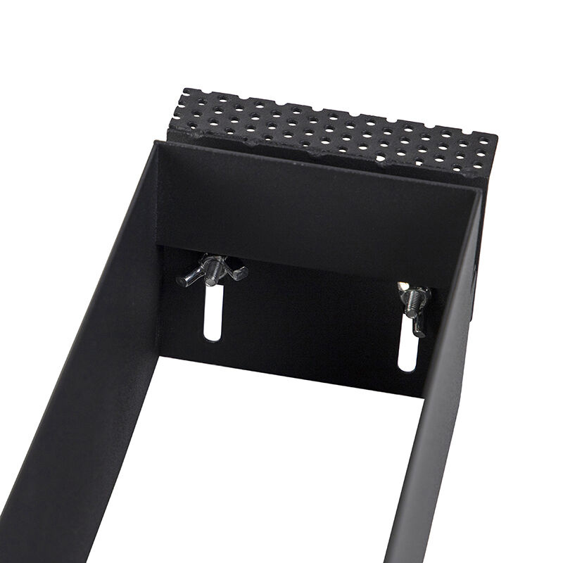 Trimless Inbouw Spot Armatuur, gatmaat 270x89mm, Zwart, incl. Stucrand (3x GU10 50mm spot), foto 6 van 6