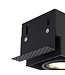 Trimless Inbouw Spot Armatuur, gatmaat 270x89mm, Zwart, incl. Stucrand (3x GU10 50mm spot)