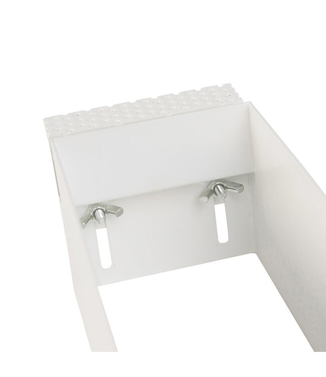 Trimless Inbouw Spot Armatuur, gatmaat 270x89mm, Wit, incl. Stucrand (3x GU10 50mm spot)