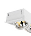 Trimless Inbouw Spot Armatuur, gatmaat 450x157mm, Wit, incl. Stucrand (3x G53 AR111 spot)