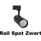 3 Fase Rail Spots Zwart