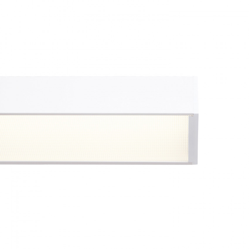 Led Linear Lamp 120cm met <UGR19 Diffuser, 40w, 4000 Lumen (100lm/w), Witkleurige Behuizing, (Optioneel Dimbaar), 3 Jaar Garantie, foto 5 van 6