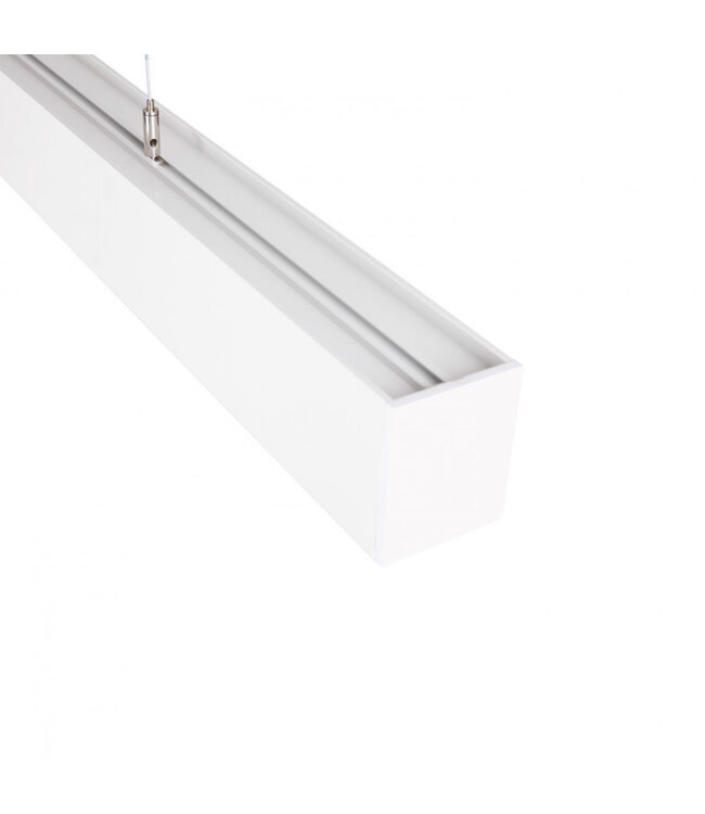 Led Linear Lamp 120cm met <UGR19 Diffuser, 40w, 4000 Lumen (100lm/w), Witkleurige Behuizing, (Optioneel Dimbaar), 3 Jaar Garantie