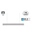 Led Linear Lamp 120cm met <UGR19 Diffuser, 40w, 4000 Lumen (100lm/w), Zilverkleurige Behuizing, (Optioneel DImbaar), 3 Jaar Garantie