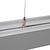 Led Linear Lamp 120cm met <UGR19 Diffuser, 40w, 4000 Lumen (100lm/w), Zilverkleurige Behuizing, (Optioneel DImbaar), 3 Jaar Garantie