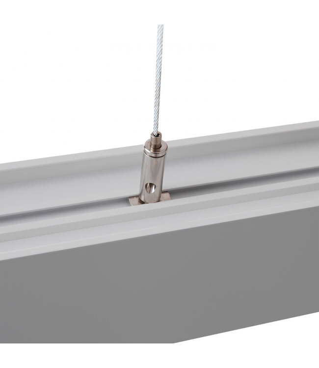 Led Linear Lamp 120cm met <UGR19 Diffuser, 40w, 4000 Lumen (100lm/w), Zilverkleurige Behuizing, (Optioneel DImbaar), 3 Jaar Garantie