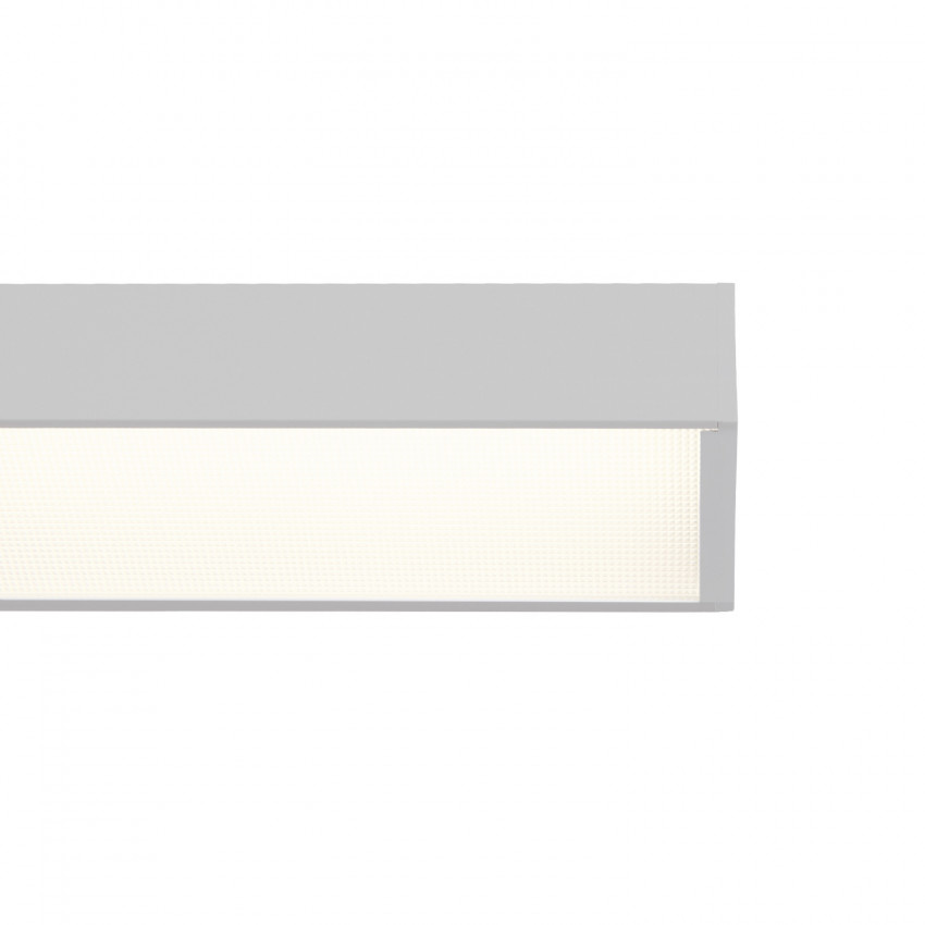 Led Linear Lamp 120cm met <UGR19 Diffuser, 40w, 4000 Lumen (100lm/w), Zilverkleurige Behuizing, (Optioneel DImbaar), 3 Jaar Garantie, foto 6 van 6