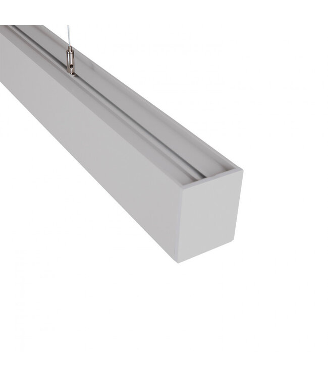 Led Linear Lamp 120cm met <UGR19 Diffuser, 40w, 4000 Lumen (100lm/w), Zilverkleurige Behuizing, (Optioneel DImbaar), 3 Jaar Garantie