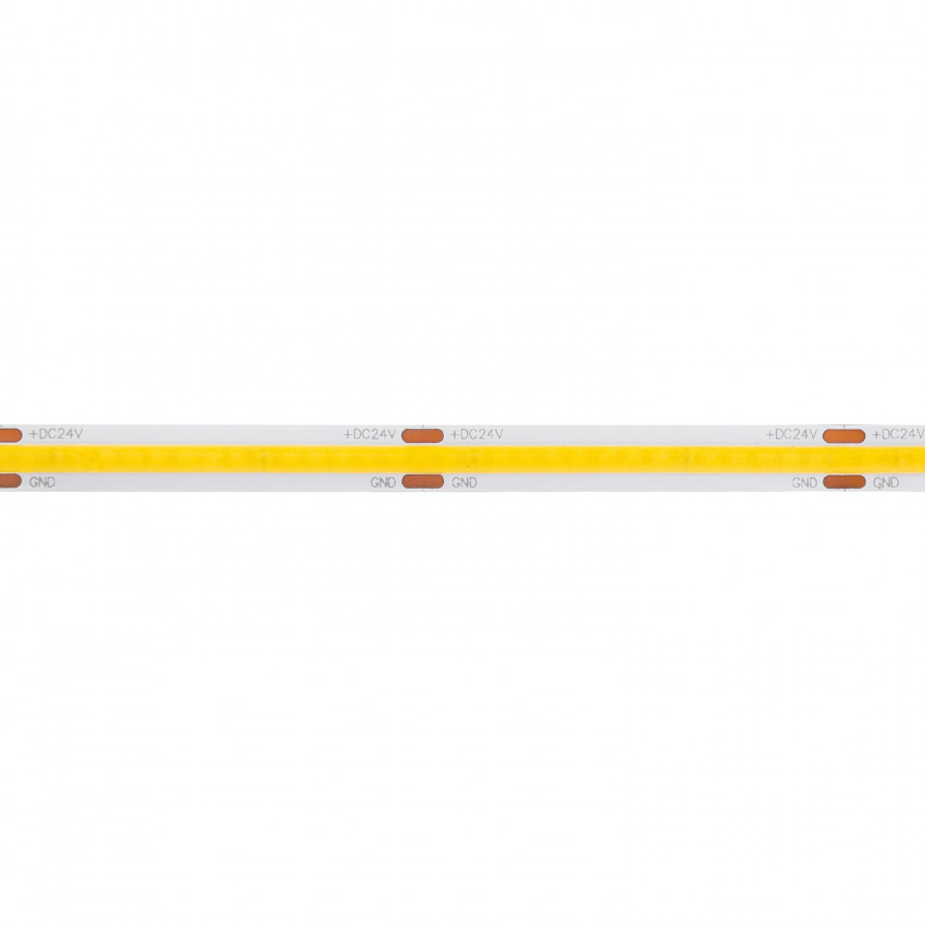 Led Strip ROL 5 Meter COB, 8,8w/m, 320 led/m, 880Lm/m, 6000K Daglicht wit, CRI90, 24v, IP33, 8mm, 2 Jaar garantie, foto 2 van 5