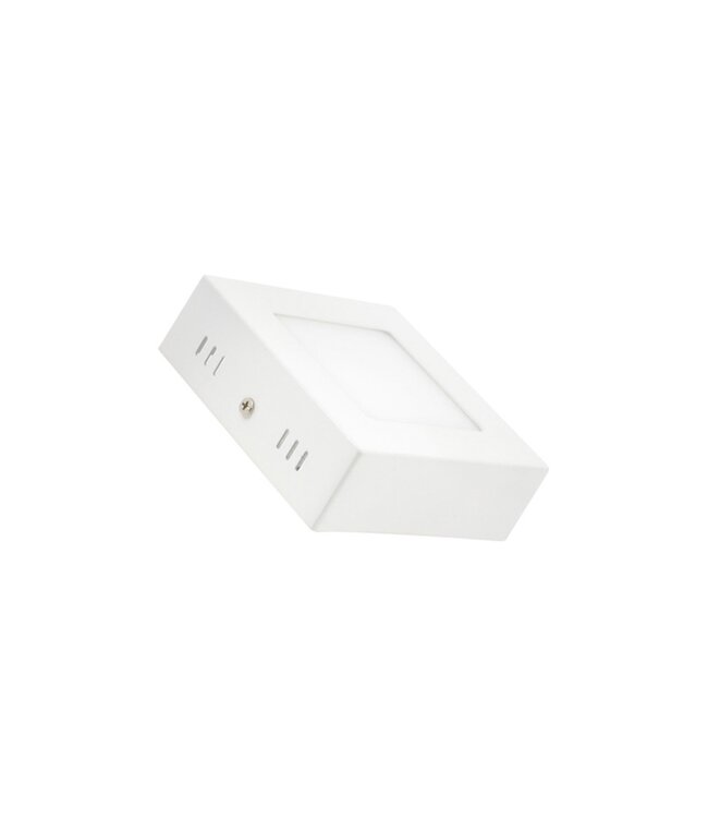 Opbouw LED Downlighter Vierkant 6w, 480 Lumen, 120x120mm, Wit, IP20, 2 Jaar Garantie