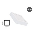 Opbouw LED Downlighter  Vierkant 12w, 880 Lumen, 170x170mm, Wit, IP20, 2 Jaar Garantie