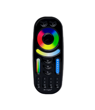 MiBoxer Afstandsbediening RGB+CCT, 4-Zone - Zwart
