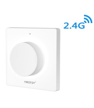 MiBoxer Draai Muurbediening  Single Color en CCT, 1-Zone, Wit