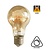 E27 Led Lamp 4w Edison, A60, 2200K Flame, 270 Lumen, Dimbaar, Amber Glas, 2 Jaar Garantie