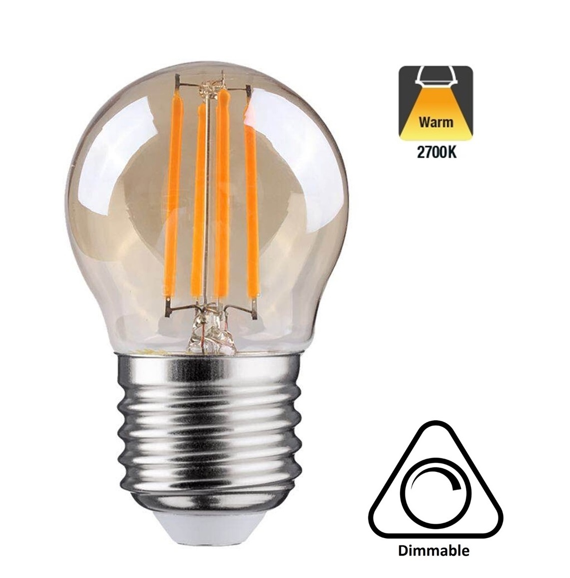 uitzending Brutaal oosters E27 LED Lamp | G45 | Dimbaar | 2 Jaar Garantie - Groothandelinled.nl