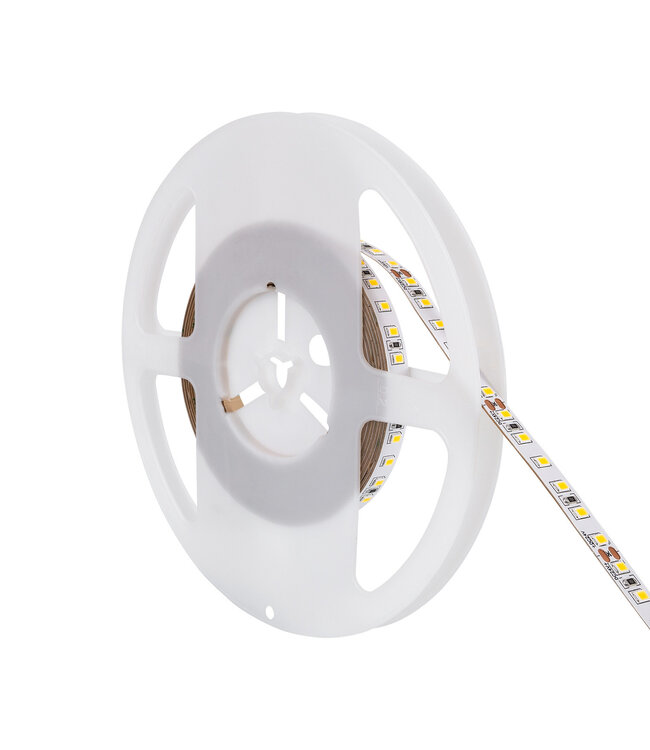 Led Strip ROL 5 Meter 2835SMD, 10w/m, 60 led/m, 950Lm/m, 2700K Warm wit, 24v, IP20, 8mm, 2 Jaar garantie
