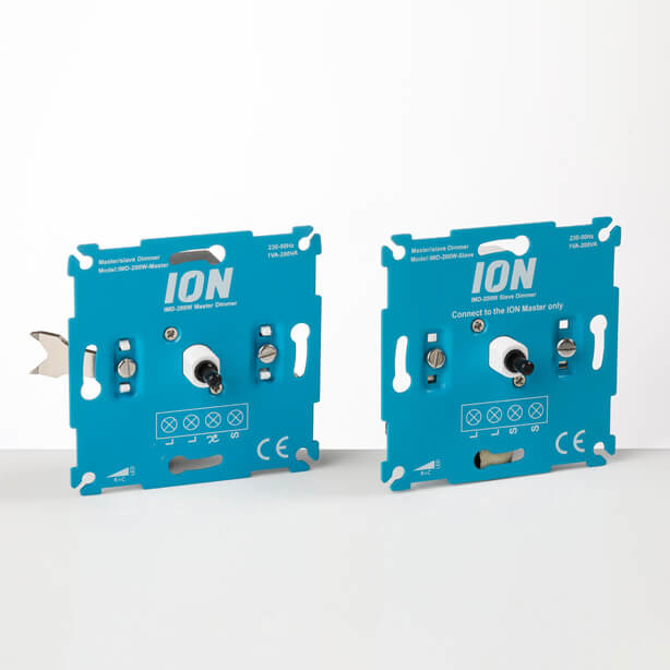 ION INDUSTRIES - Hotelschakeling DUO Pack Inbouw LED Dimmer Slave | 0.3-200 Watt, foto 2 van 6