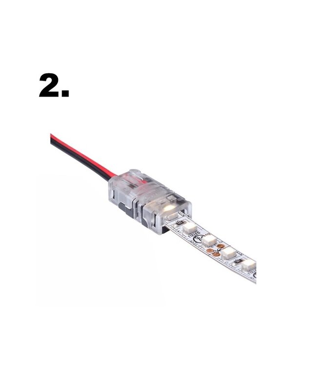 Led Strip Connector t.b.v. 8MM Led Strips (Zonder solderen)