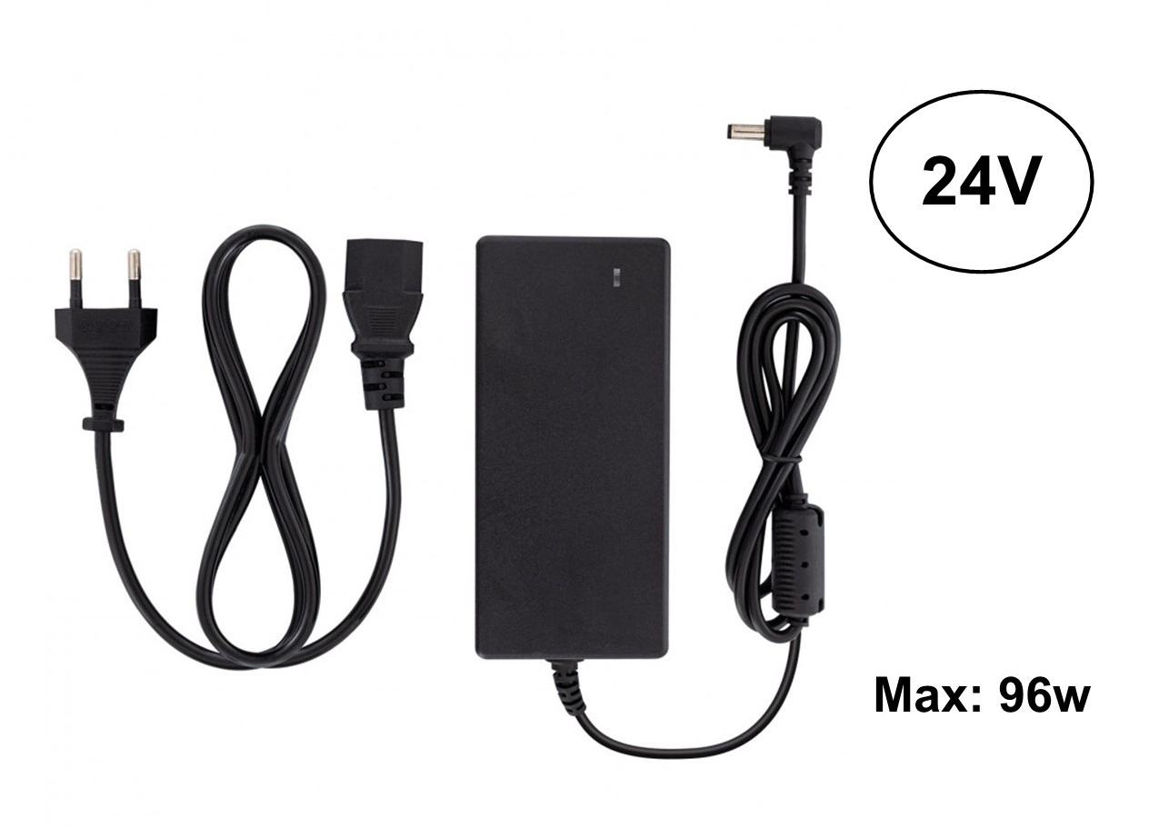 Led Strip voeding 24V/120W/5A, Max: 96w, Stekkerklaar, 2 Jaar Garantie