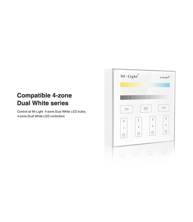 MiBoxer Wandbediening Single Color en CCT (Batterij Versie)