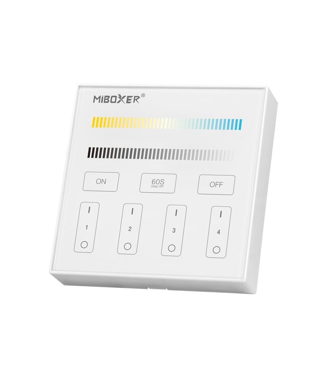 MiBoxer Wandbediening Single Color en CCT (Batterij Versie)