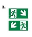 Set Losse Pictogram Inbouw en Opbouw  Noodverlichting (3 Varianten)