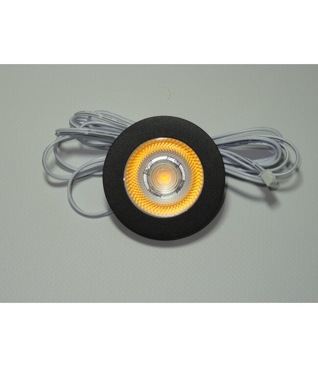 Inbouw LED Spot 2x3w CAB, 2x270 Lumen, 2700K, IP54, Dimbaar, CRI90, Zwart Armatuur, Gatmaat 55mm, 2 Jaar Garantie