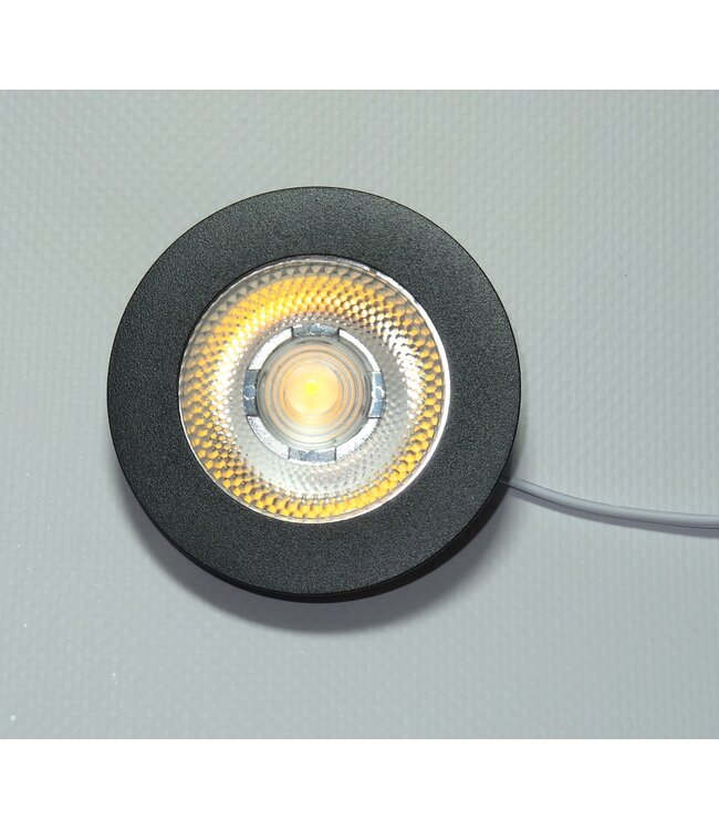 Inbouw LED Spot 2x3w CAB, 2x270 Lumen, 2700K, IP54, Dimbaar, CRI90, Zwart Armatuur, Gatmaat 55mm, 2 Jaar Garantie