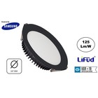 Led Downlighter Zwart N-Sarea 20w, 2500 Lumen, gatmaat Ø155mm, UGR<19, Samsung LEDS, Lifud LED Driver, 3 Jaar Garantie