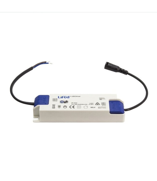 Led Downlighter Zwart N-Sarea 20w, 2500 Lumen, gatmaat Ø155mm, UGR<19, Samsung LEDS, Lifud LED Driver, 3 Jaar Garantie