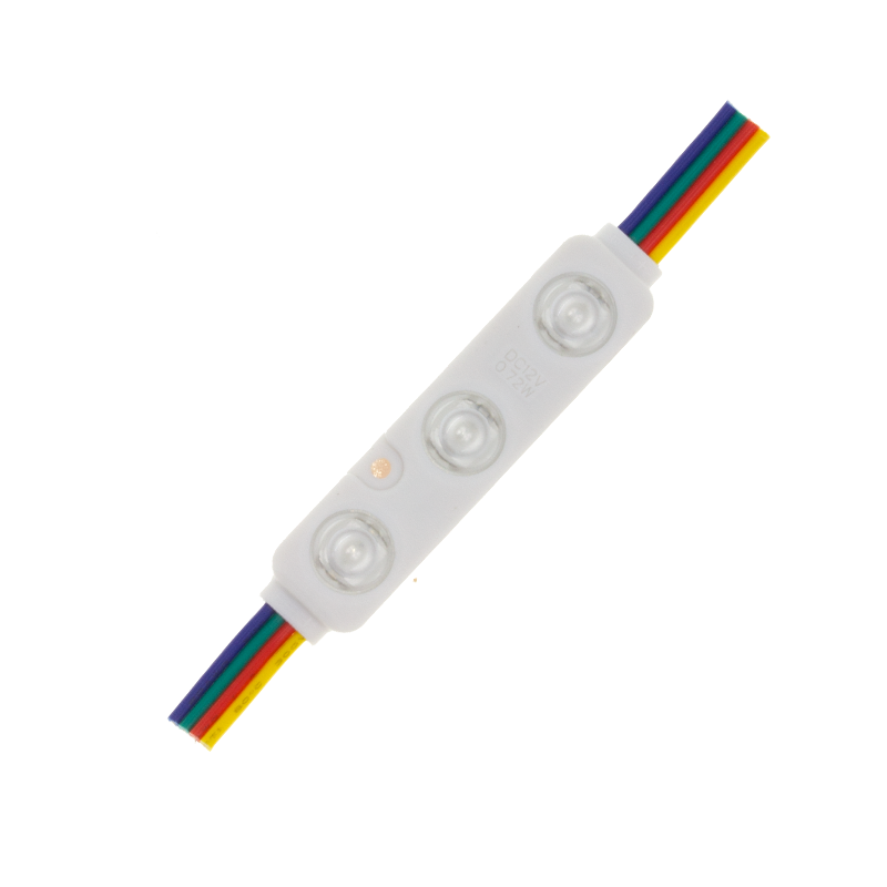 LED Module 3x 5050SMD, 0,72w, RGB , IP65, 12v, 2 Jaar Garantie, foto 4 van 4