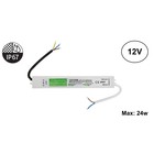UITVERKOOP: Led Strip voeding 12V/30W/2,5A, Max: 24w, IP67 Waterbestendig