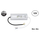 Led Strip voeding 12V/60W/5A, Max: 48w, IP67 Waterbestendig, 2 Jaar Garantie