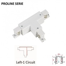 Proline Serie - 3 Fase Rail 4 Wire T-Verbinding - LINKS - BUITENLIJN  - Wit