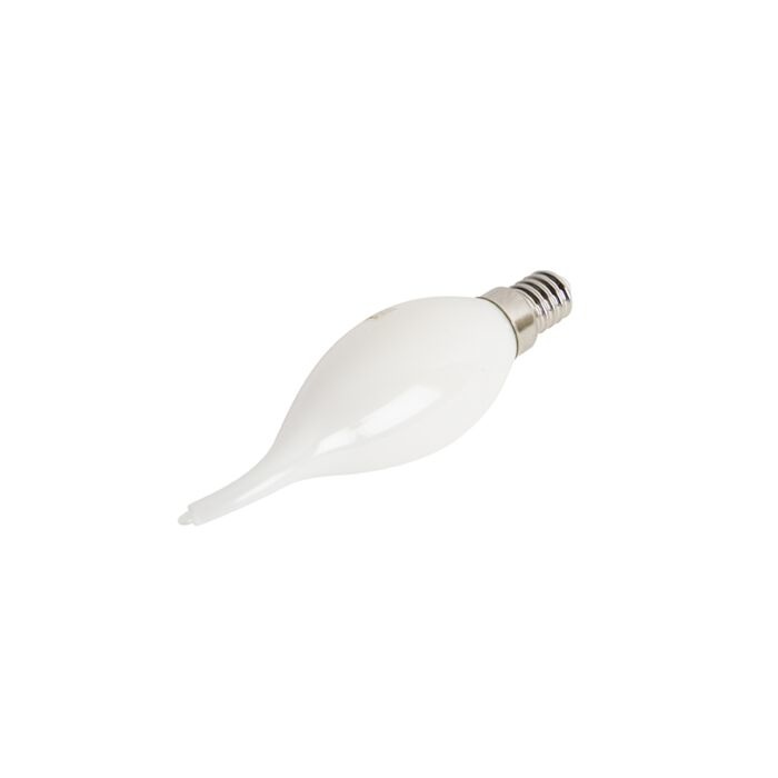 E14 Filament Kaarslamp met Tip, 3w, Milky, 250 Lumen, Dimbaar, 2350K Extra Warm Wit, 2 Jaar Garantie, foto 2 van 6