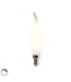 E14 Filament Kaarslamp met Tip, 3w, Milky, 250 Lumen, Dimbaar, 2350K Extra Warm Wit, 2 Jaar Garantie